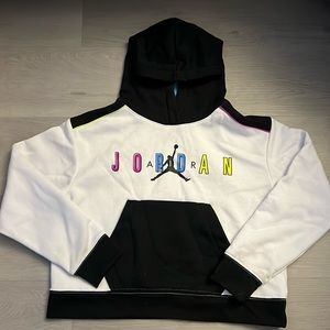 Girls Jordan cropped hoodie
